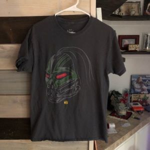 Men Mortal Kombat 100% cotton Grey Tshirt - medium size
